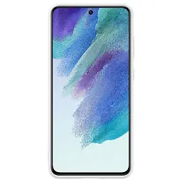 Оригінальний силіконовий чохол Silicone Cover для Samsung Galaxy S21 FE (G990) White EF-PG990TWEGRU - мініатюра 6