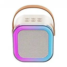 Портативна колонка квадратна з караоке мікрофоном та RGB підсвічуванням Winso K12 10W Bluetooth - мініатюра 3