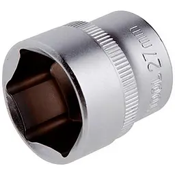 Головка торцева шестигранна Intertool 27мм x 1/2" матова