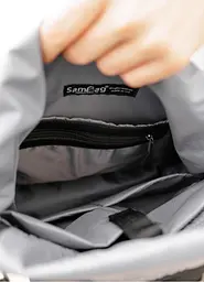 Чоловічий рюкзак Sambag RollTop LSHm чорний 43 х 31 х 14 см (24211001m) - мініатюра 9