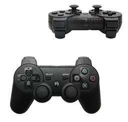 Геймпад бездротовий DoubleShock Bluetooth для PS3, ПК та Smart TV з вібрацією, чорний - мініатюра 2