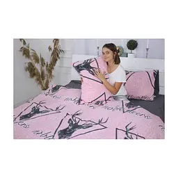 Постільна білизна MirSon Бязь Ranforce Elite 17-0516 Noble deers pink Євро (2200004678146) - мініатюра 3