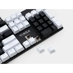 Клавіатура Vinga KBGM-095 LED Brown Switch USB White/Black (KBGM-095BR White/Black) - мініатюра 6
