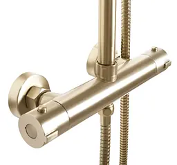 Душова система Rea Bliss brushed gold із термостатом REA-P8413, Золотий - мініатюра 4