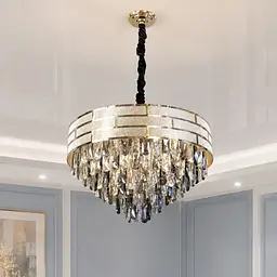 Велика кришталева підвісна люстра Artlight 884611/600, золото, 12 ламп E14, Ø59,5 см, від 13-20 м²