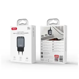 Адаптер живлення зарядний пристрій XO L156 30 W 2 порти USB-A + USB-C - мініатюра 5