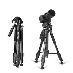 Штатив для фотокамер Zomei Q111 1.4 м Сірий (ZMQ111S) - мініатюра 3