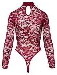 Боді Cottelli Collection Lace S бордовий - мініатюра 5