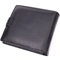 Чоловічий трендовий гаманець із натуральної шкіри ST Leather 22553 чорний - мініатюра 5