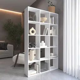 Книжкова полиця стелаж Vays M-2 на 15 комірок ЛДСП 108x29x178 см для дому офісу дитячої або вітальні