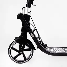 Самокат Best Scooter складаний 64х16х93-103 см Чорно-білий 000231310 - мініатюра 3