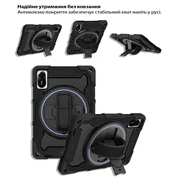 Чохол до планшета BeCover Horizontal handle Xiaomi Redmi Pad 2 11.0" Black (714566) - мініатюра 2