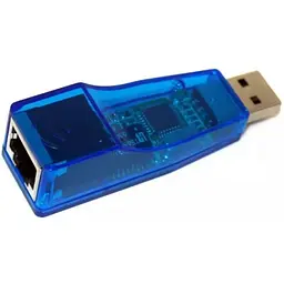 Мережевий адаптер перехідник Pix-Link USB LAN 001 мережна карта Blue (16157) - мініатюра 3