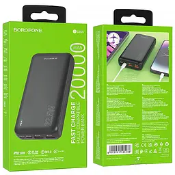 Портативний ЗП Power Bank Borofone BJ38A 22.5W+PD20W 20000 mAh Black - мініатюра 4