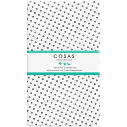 Набір простирадл на резинці Cosas Pink Zigzag & Dots 60х120х12 см (SetSheet_ZigPinkGrey_DropWGrey_120x60) - мініатюра 3