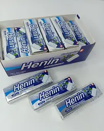 Жувальна Гумка подушечка Henin мята чорниця кавун 14г 24шт
