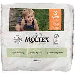 Подгузники-трусики Moltex Pure & Nature Миди (4-9 кг) 33 шт.