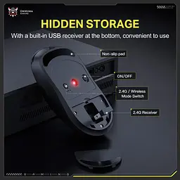 Комп'ютерна мишка Onikuma CW-905 Pro 12800 DPI Bluetooth 2.4GHz акумуляторна для ПК та ноутбука - мініатюра 7