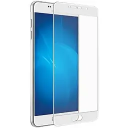 Скло захисне для Samsung Galaxy A3 2016 повного покриття біле