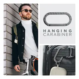 Силіконовий чохол для навушників Apple AirPods 3, Hang Case, бежевий, ультратонкий захисний кейс товщиною 2 мм, захист від подряпин, пилу та ударів, компактний, з карабіном для кріплення, ArmorStandart (ARM60307) - мініатюра 6