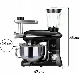 Кухонний комбайн 3в1 Mozano професійний Kitchen Machine 2300 Вт - мініатюра 6