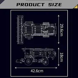 Конструктор комбайн  на радіокеруванні  MOULD KING Claas Lexion 760  сільськогосподарська техніка машини 1347деталей - мініатюра 5