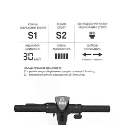Електросамокат GIANT U9 PRO 600W 13Ah 9.25 дюймів, чорний ( з посиленим акумулятором) - мініатюра 6