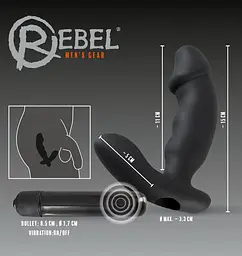 Масажер простати Rebel Cock-shaped vibe Prostata Vibrator Orion 42-05859630000 22740 - мініатюра 3