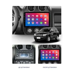 Штатний головний пристрій EasyGo JP1006-F50 10 inch Jeep Compass 2011-2016, Patriot 2007-2016 - мініатюра 2
