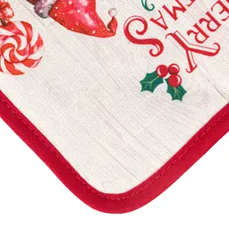 Прихватка Ardesto Christmas Gingerbread 18х20см, 100% поліестер (верх), 100% бавовна (низ), червоний (ART04HG) - мініатюра 3