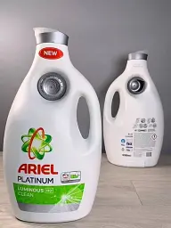 Універсальний гель для прання Ariel Platinum Luminous HD Clean, 6.3 л (140 прань)