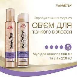 Лак для волосся Wella Wellaflex Об'єм для тонкого волосся суперсильної фіксації, 75 мл - мініатюра 9