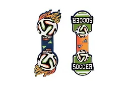 Магнітні фігурні закладки для книг Football Soccer, набір 2 шт. Generic (708111) - мініатюра 3
