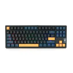 Клавіатура механічна USB JEDEL WKL-102, довжина кабелю 170см , RGB підсвічування, (Eng/Укр/Рус), (385х160х50 мм), Black/Blue, 88к, Q10