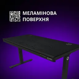 Геймерський стіл Lorgar PRO 80W Wood Black (LRG-DP80W) - мініатюра 6