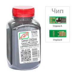 Тонер Canon LBP-650/MF-730, 80г Black +chip AHK (1505214)