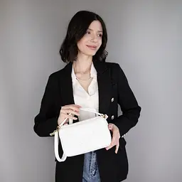 Сумка жіноча шкіряна кросбоді Virginia Conti 04245 біла - мініатюра 2