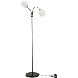 Торшер LK-725F/2 E27 WH/BK