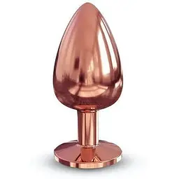 Золота металева анальна пробка із кристалом Dorcel Diamond Plug L - мініатюра 2