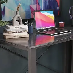 Письмовий стіл Ferrum-decor Драйв 750x1200x600 Чорний метал ДСП Сосна Кембра 16 мм (FRD-103110) - мініатюра 5