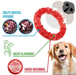 Іграшка для собак Ferplast Ring Smile Large червоний Ø 20 x 3.9 см 86793012 - мініатюра 7
