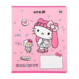 Зошит Kite Hello Kitty, 12 аркушів, клітинка (HK25-232-1), в асортименті - мініатюра 5