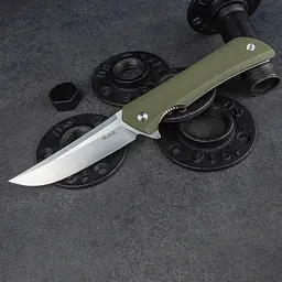 Ніж складаний туристичний Ruike Hussar P121-G, (9.2 см) 14C28N / G10 зелений - мініатюра 14