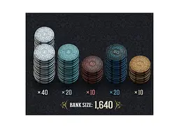 Аксесуар Roxley Game Laboratory Brass Делюкс фішки Brass Iron Clays 100 (ROX_2) - мініатюра 3