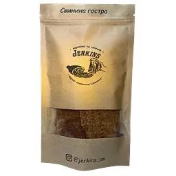 М'ясні чипси Свинина гостра Jerkins