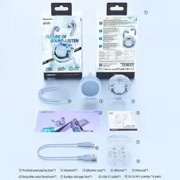Навушники Acefast T8 Ice Blue (6974316282235) - мініатюра 3