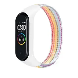 Ремінець до фітнес браслета BeCover Nylon Style для Xiaomi Mi Smart Band 7 Rainbow (707668)