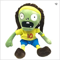 М'яка плюшева іграшка зомбі Футболіст рослини проти Plants vs Zombies 30 см - мініатюра 2