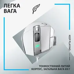 Комп'ютерна мишка Logitech G502 X USB White (910-006146) - мініатюра 6