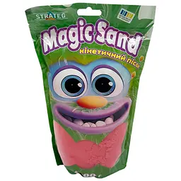 Креативна творчість "Кінетичний пісок Magic sand" Strateg 39404-6 червоний 1 кг